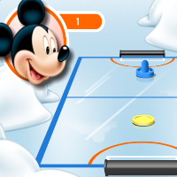 игра Настольный хоккей с Микки Маусом